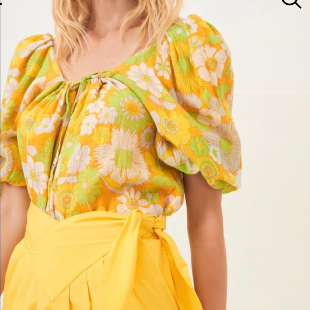 Antik Batik Loretta Puffed Sleeve Blouse